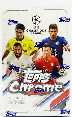 2020-21 Topps Uefa Champions League Chrome Soccer Hobby Box Factory Sealed New • $279.99