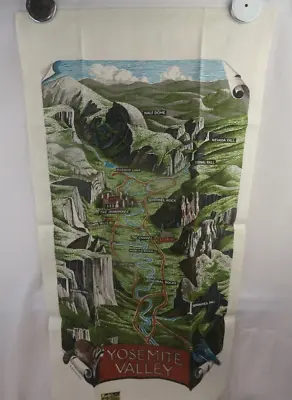 Vintage Wall Tapestry Yosemite Valley Batchelder 30  X 17  • $14.81