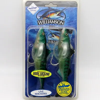 Williamson Live Mackerel Trolling Lure 7  Green Color Pack Of 2 - New In Package • $24.99