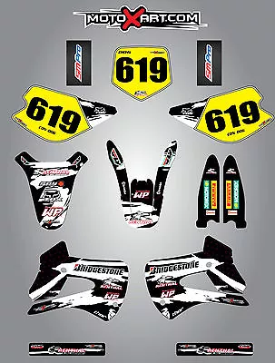 Custom Graphics Full Kit For Kawasaki KX 85 1998 - 2013 Safari Style Stickers • $249.90