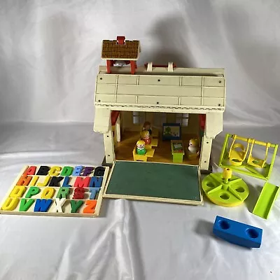 Vintage 1971 Fisher Price Little People School House #923  • $74.97