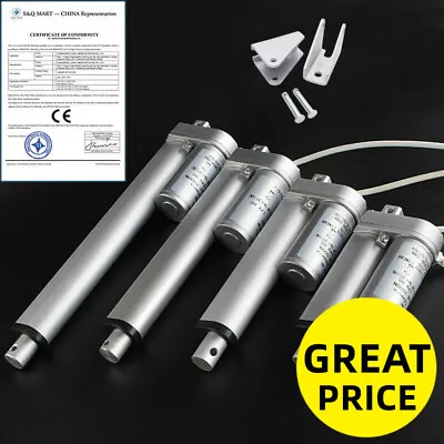 ECO-WORTHY 2 -18  Inch 14mm/s Linear Actuator 225lbs Max Lift 12V Volt DC Motor • $24.99