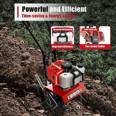 52cc 1.65KWT Iller Cultivator Gas Powered Air-Cooled Gasoline Engine Rototiller • $159.60