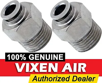 3/8 Npt Male To 1/4 Od Tube Push To Connect/ptc Straight Fitting 2pack Vxa7381-2 • $15.38