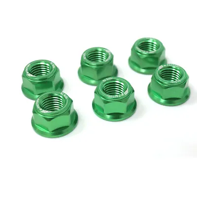 For Kawasaki ZX10R C1H-C2H 04-10 09 08 07 06 Rear Sprocket Nuts Bolts M10 GREEN • £32.13