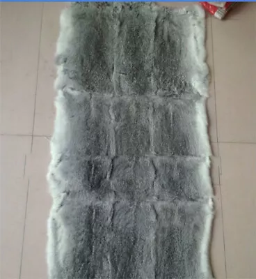 Real Rabbit Fur Blanket & Real Fur Carpet Rug Throw Leather Full Skin Six Color • $34.19