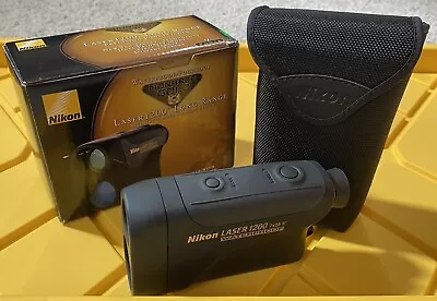 Nikon Laser1200 Rangefinder Monarch Gold Long Range W/ Case & Lanyard Hunt Golf • $189.99