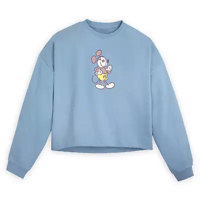 Mickey Mouse Genuine Mousewear Pullover Sweatshirt For Women – Blue Size XL • $59.90