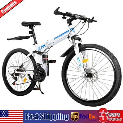 26  Mountain Bike Folding21 Speed Men Bikes MTB Bicycle School Dual Disc Brake • $180.50