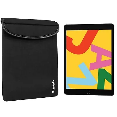 Neoprene Tablet Case For IPad 7th Gen Padded Soft Cover Sock Apple Generation 7 • £3.97