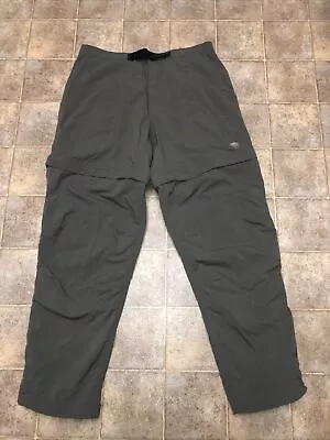 Mountain Hardware Military Green NylonConvertible Pants Adjust Belted Waist -L • $26.50