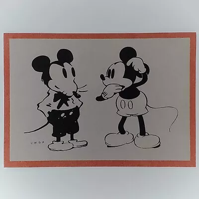 Mickey Mouse And Mortimer Mouse Postcard Disney Mickey Mouse Museum Collection • $8