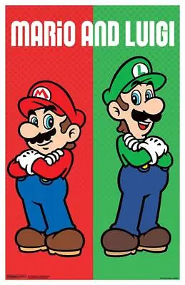 Super Mario Bros. Mario And Luigi 11 X 17  Poster • $14.99