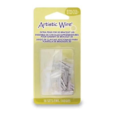 £8.25 • Buy Extra Pegs 19mm Length For Artistic Wire® 3D Bracelet Jig (18 Pieces)
