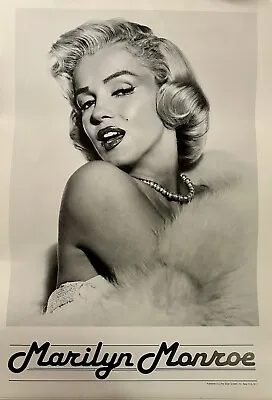 Marilyn Monroe Vintage Black & White Portrait Shot Poster 17x24 • $35