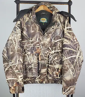 CABELAS Size XL Mens Delta Marsh Insulated Jacket Hunting Adv Max4 HD Camouflage • $219