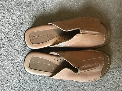 Padders Tan Leather Mules Size 4 • £30