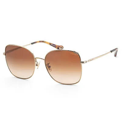 Coach Women's Fashion HC7133-900574-57 57mm Shiny Light Gold Sunglasses • $82.84