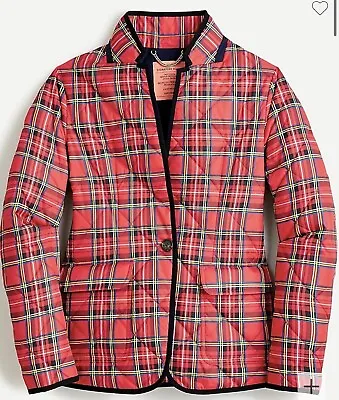 NWT J. Crew Quilted Regent Signature Puffer Jacket Blazer With Primaloft Size M • $45.99