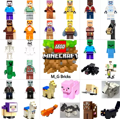 Lego Minecraft Minifigures + Animals + Mobs YOU PICK 100% New And Authentic Lego • $3.49