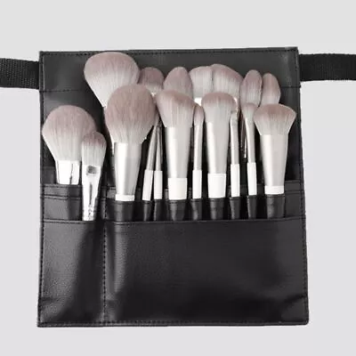 Makeup Artist Tool Bags Cosmetic Organizer With Waist Belt Makeup Brush Holder • £9.23