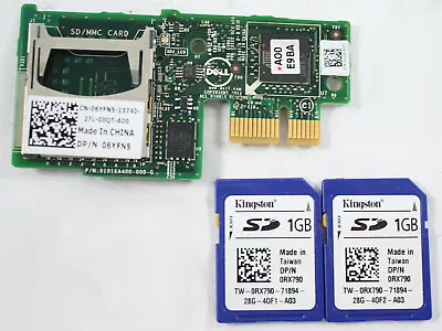 Dell 6YFN5 Internal Dual SD MMC Card Module Reader +2x 2GB Kingston SD Card • $31.50