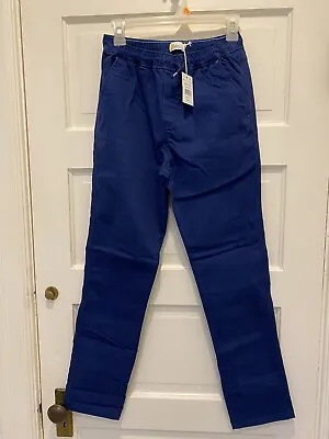 Mini Boden Boys - Size 14 Relaxed Slim Pull On Trousers Pants  NWT Navy Blue • $22