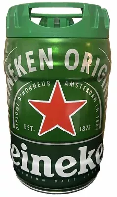 Heineken 5 Liter Mini Keg Steel Beer Can EMPTY Draught Keg Man Cave Decor • $19.99