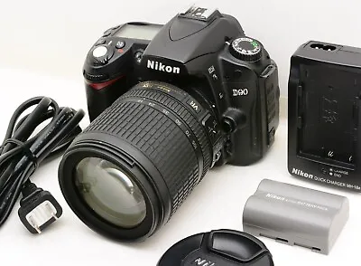 Nikon D90 12.3 MP DSLR Camera AF-S 18-105mm 3.5-5.6 G ED VR Limited From Japan • $250