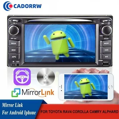 6.2  Car Stereo Radio DVD CD Player USB BT For Toyota Corolla Camry Hilux RAV4 • $96.99