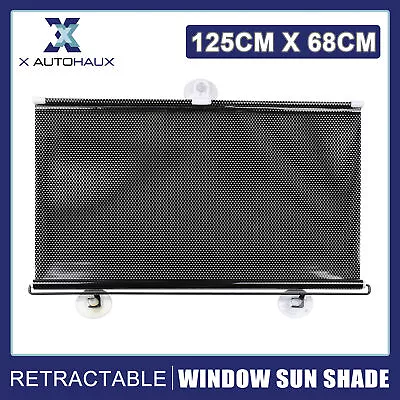 Retractable Car Front Rear Windshield Sun Shade Window Visor Folding UV Block • $22.19