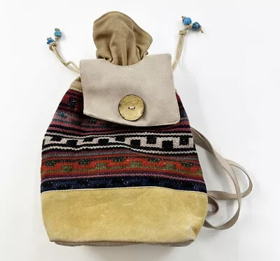 Kilim Backpack Handmade Moroccan Turkish Adjustable Strap 4 • $43.12