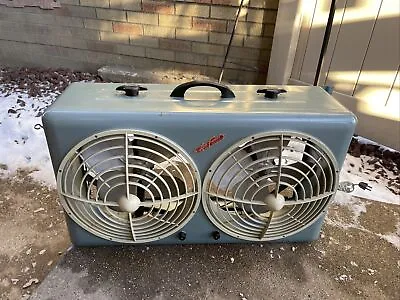 Vintage Welch Air Flight Twin Master Window Fan Model 24U Working Great. Rare • $129.97