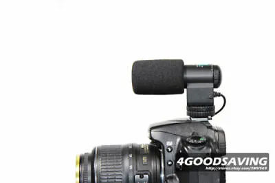 New Broadcast Shotgun DV Stereo Microphone For Canon EOS 5D MKII 7D 60D 600D • £50.87