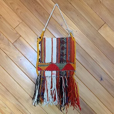 Vintage  Middle Eastern/North African Small Woven Wall Hanging • $65