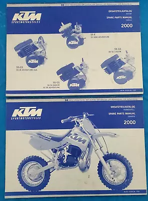 2000 OEM KTM 50cc Models Motorcycle Engine Motor & Chassis Parts Catalog Manual • $29