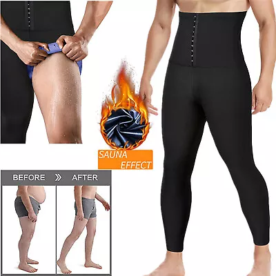 Men Body Shaper Hot Thermo Sauna Pants Sweat Waist Trainer Fitness Leggings US • $13.86