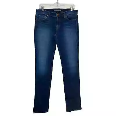 J Brand Low Rise Straight Leg Dark Wash Blue Jeans Size 27x32 • $24