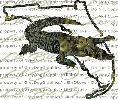 Camo Alligator Gator Florida State Outline Hunter Vinyl Decal Sticker Hunting • $5.95