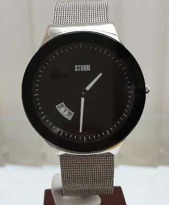 STORM Mens Watch Slim Mesh Milanese Self Adjust Strap Big Face RRP £180 (ST4 • £59.99