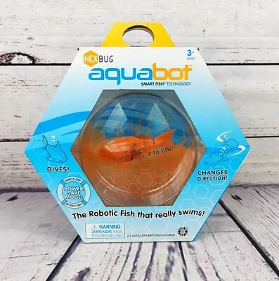 HEXBUG Aquabot Robotic Fish With Bowl Orange (New In Box) • £17.99