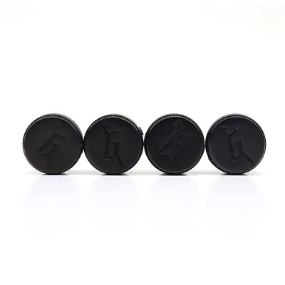 4 Pcs Metal Bass/Guitar Knobs W/Arrow Gretsch “G” Logo Control Knobs Black • $12.59