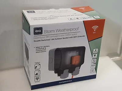 £18 • Buy Storm Weatherproof 13a Double Switched Outdoor Socket With Wifi Extender