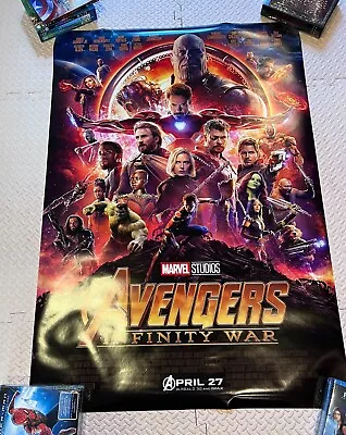 AVENGERS: INFINITY WAR 27x40 ORIGINAL FINAL US D/S MOVIE POSTER One Sheet • $85