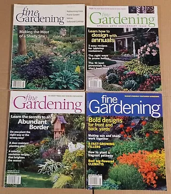 $15 • Buy Fine Gardening Magazines Lot Of 4 2000-2012 Garden Design Annuals