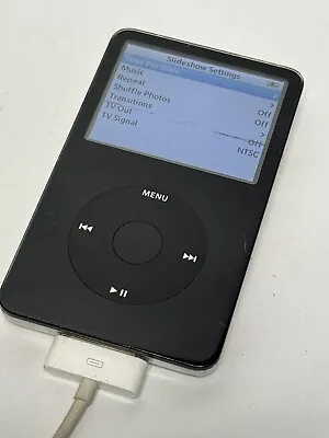 Apple IPod 30GB Black A1136 - Tested And Working - Battery Is Fair • $44.95