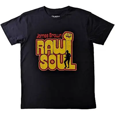 JAMES BROWN Official Licensed Unisex T- Shirt -  Raw Soul - Black  Cotton • £17.99