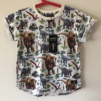 Rock Your Kid Prehistoric Jurassic Dinosaurs Tshirt Tee (Size 5) BNWT Rrp $49.95 • $19.95