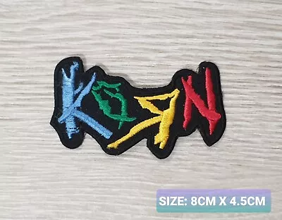 £3.25 • Buy Korn Music Band Logo Embroidered Applique Iron / Sew On Patches