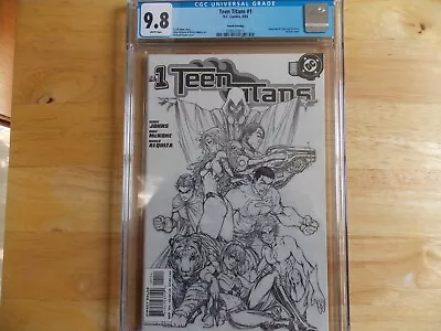 Teen Titans #1 Michael Turner Sketch Cover Cgc 9.8 • $125